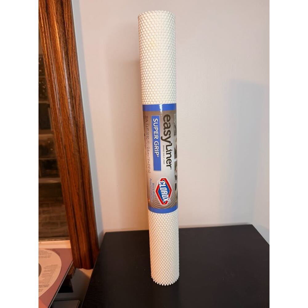 Duck Easy Liner 6 ft. x 20" White Non-Adhesive Shelf Liner